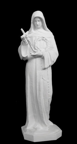 Saint Rita Marble Sculpture - 15”H