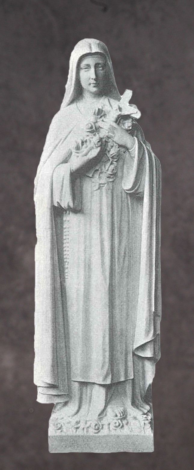 Saint Therese of Lisieux Marble Statue Style 2 - 60”H