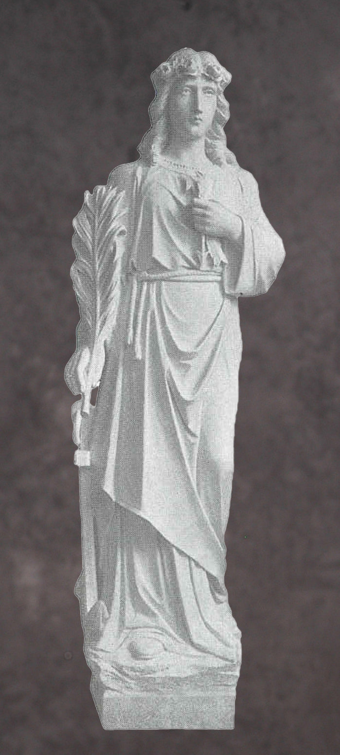 Saint Philomena Marble Statue - 60”H