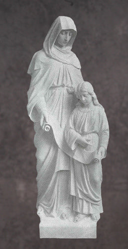 Saint Anne Marble Statue - 12”H