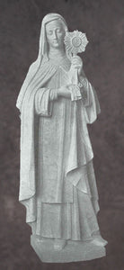 Saint Clare of Assisi Marble Statue - 72”H