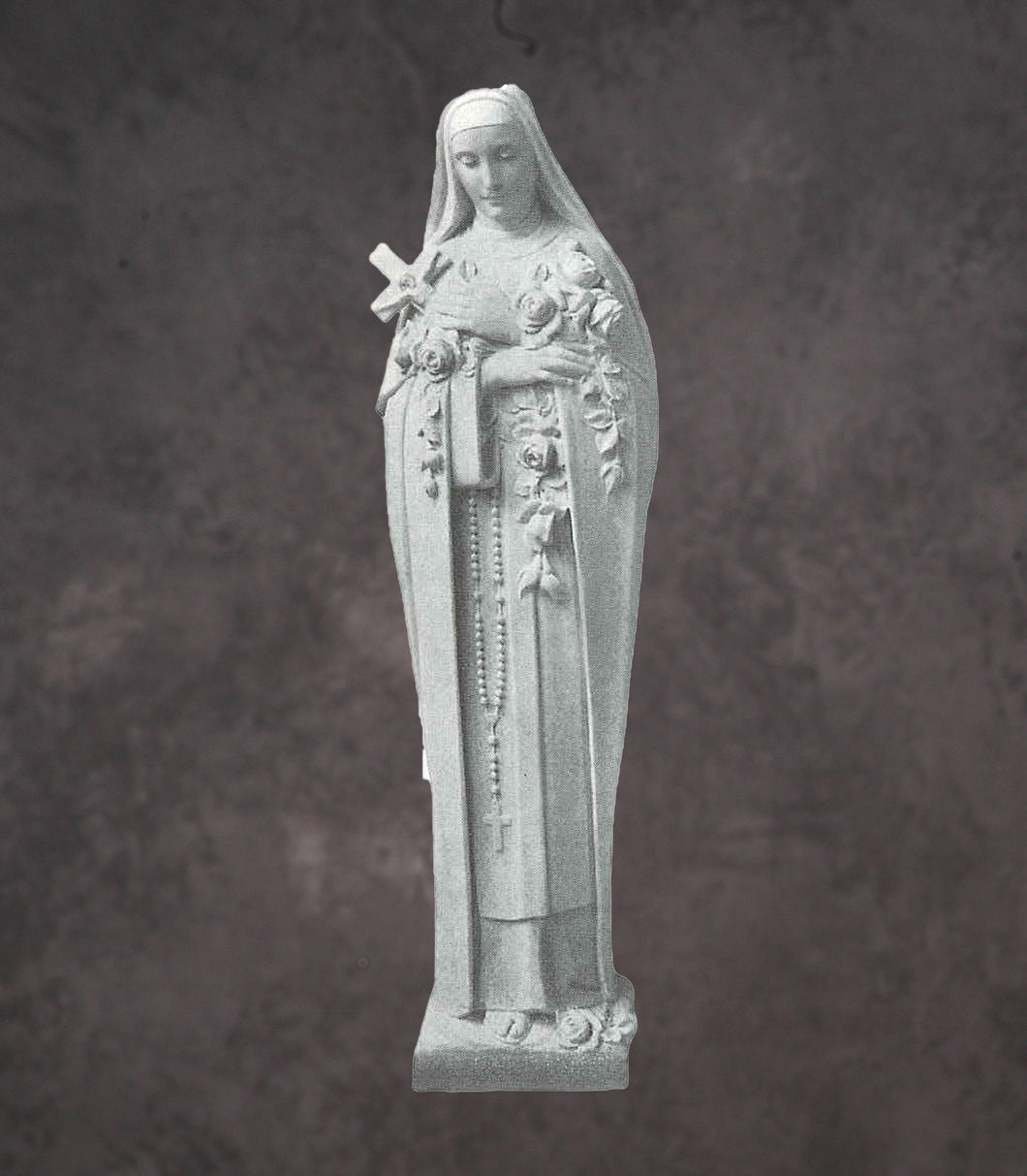 Saint Therese of Lisieux Marble Statue Style 4 - 12”H