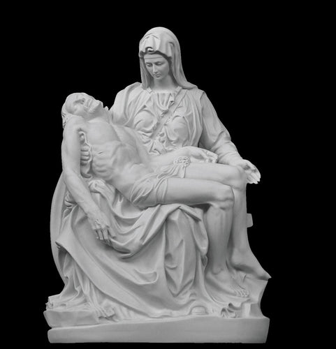 Pieta Marble Statue - 21”H