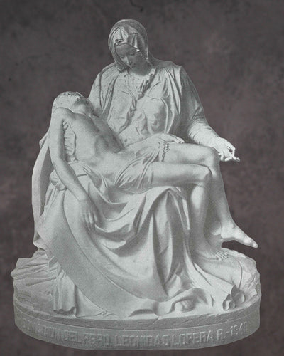 Pieta Statue in Solid Marble - 48”H