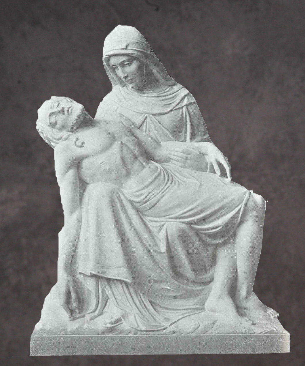 Life Size Pieta Statue by De De Prato in Solid Marble - 60”H
