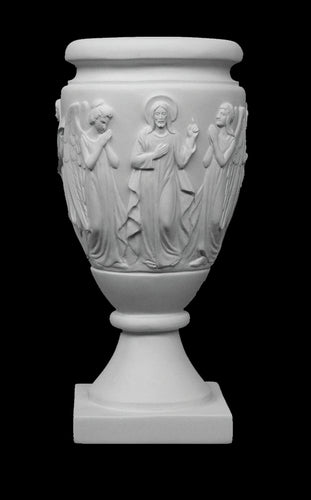 Resurrection of Jesus Memorial Marble Vase Style 4 - 20”H