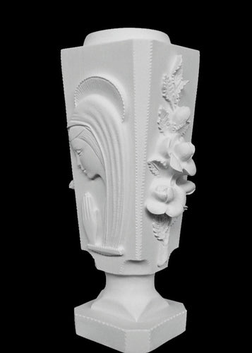 Mary’s Rose Cemetery Marble Vase - 16”H