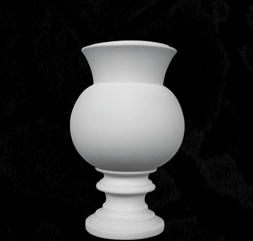 Roman Cemetery Marble Vase - 8”H