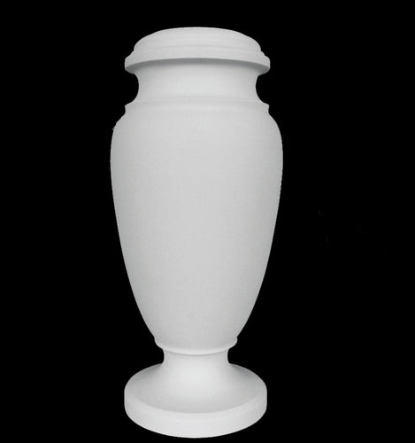 Tall Roman Cemetery Marble Vase - 13”H