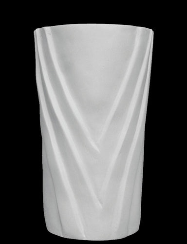 Roman Floral Catholic Marble Cemetery Vase - 13”H
