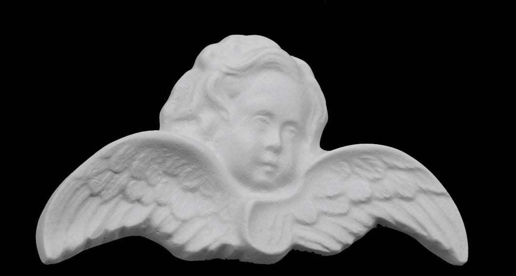 Marble Cherub Face Wall Relief 2 - 5.5”H