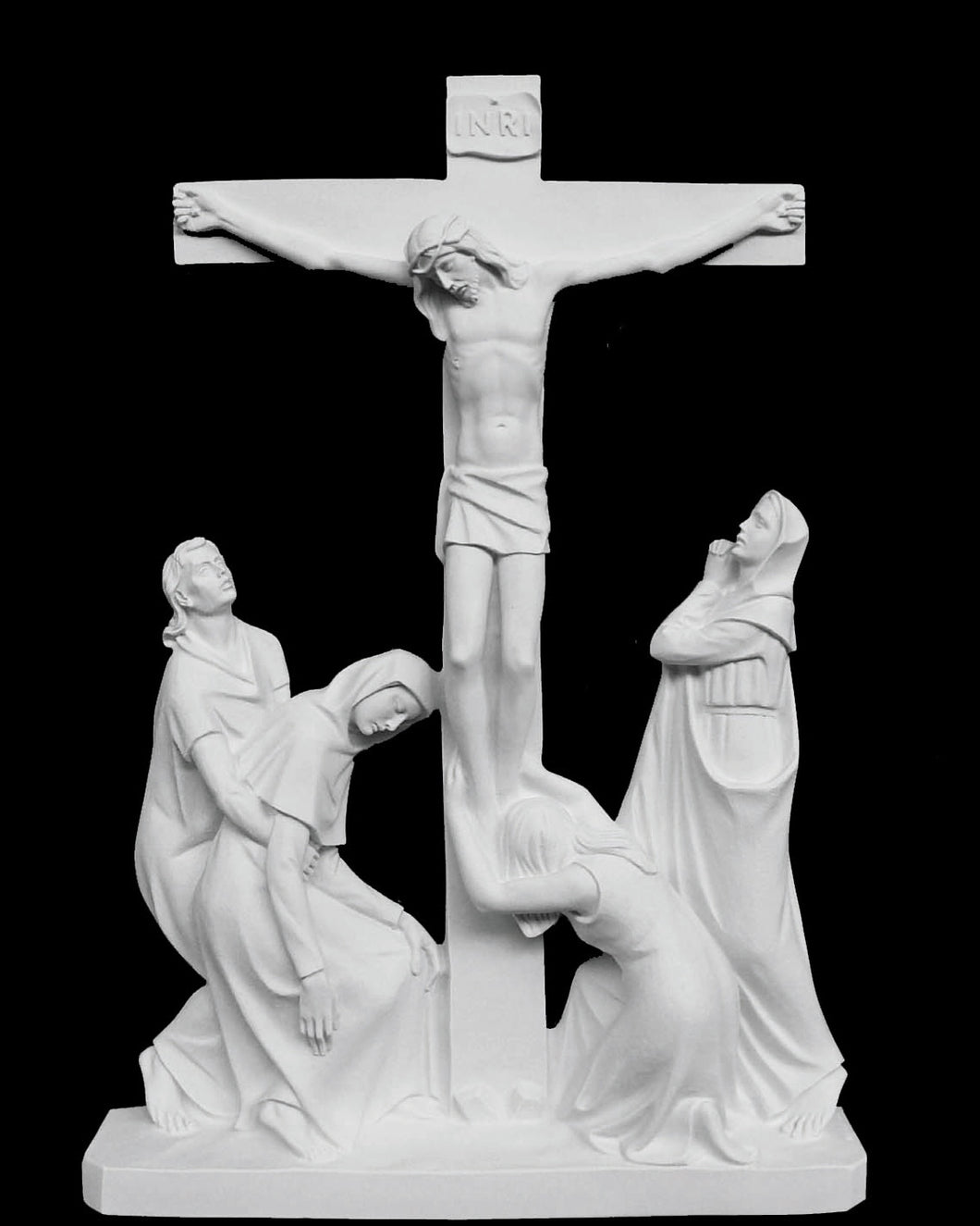 Crucifixion of Jesus Marble Wall Relief Scene Large - 39”H