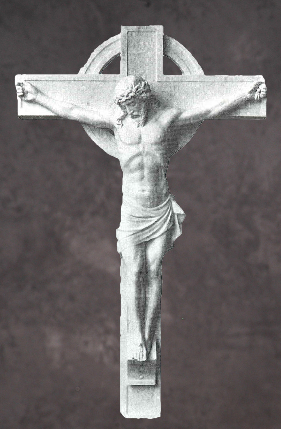 Jesus at the Crucifixion Marble Sculpture Style 1 - 72”H