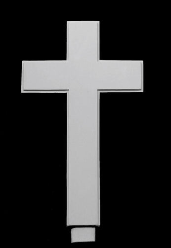 Marble Cross for Cemetery - 24.4”H