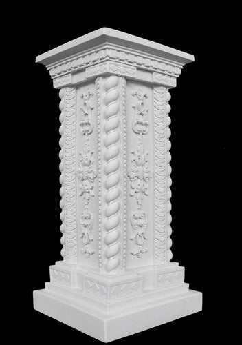 Renaissance Marble Pedestal - 23.5”H