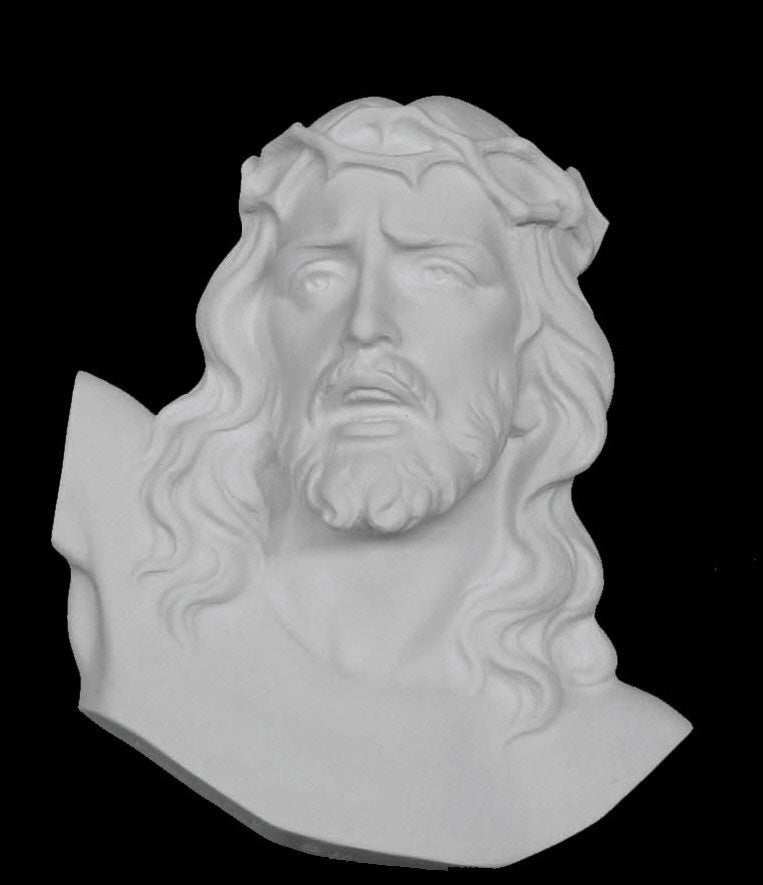 Crucified Jesus Marble Wall Relief Il - 8”H