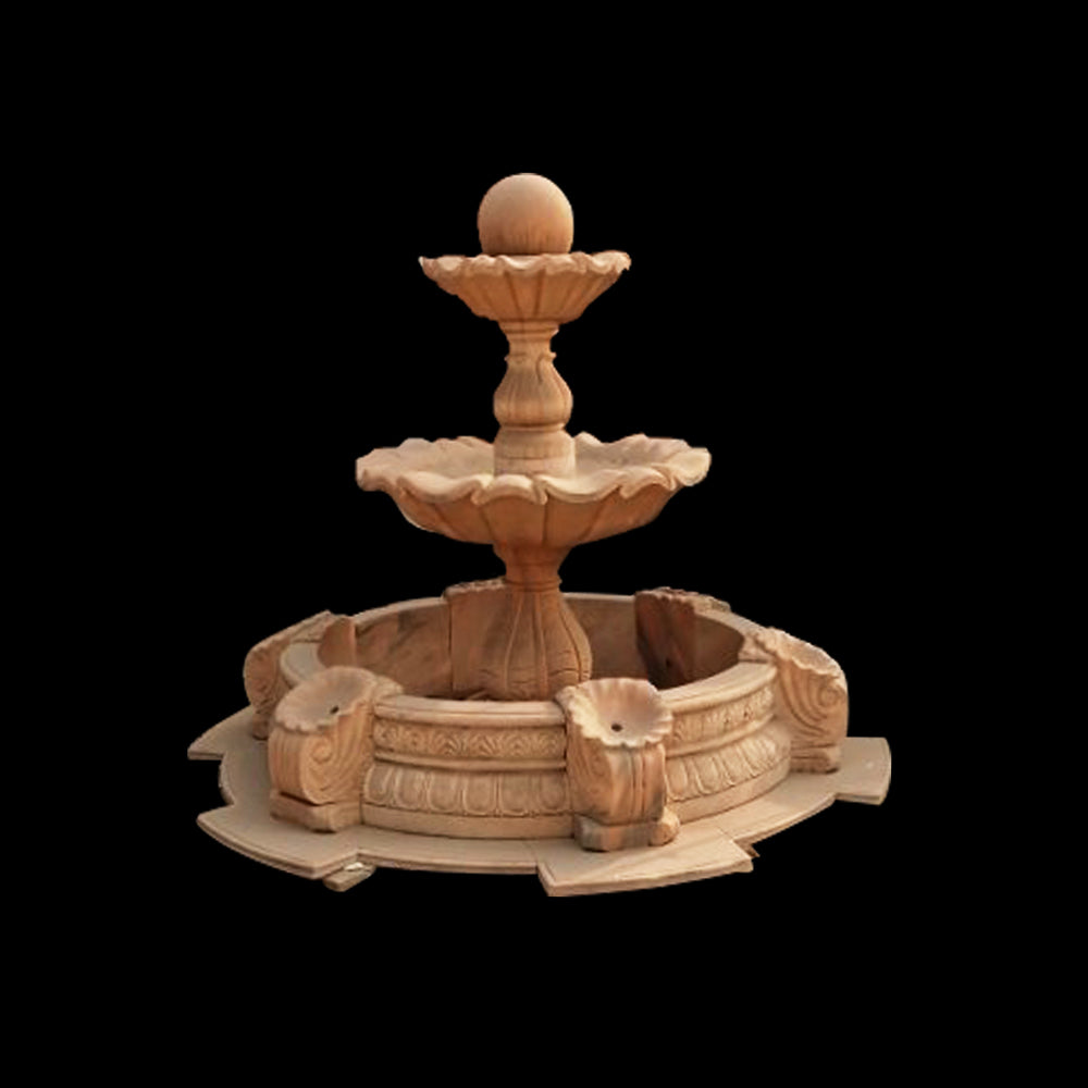 Sicilian Tier Grand Marble Fountain - 78”H