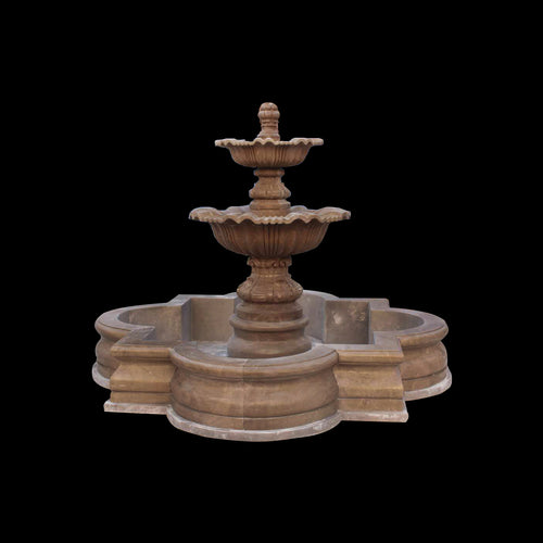 Romano Tier Marble Fountain - 106”H