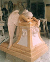 Load image into Gallery viewer, Large Weeping Angel Marble Statue - Italy Style 1