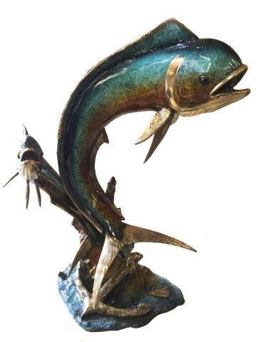 Large Bronze Dorado Mahi-Mahi Sculpture