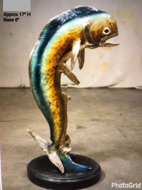 Tabletop Dorado Bronze Sculpture - 17”H