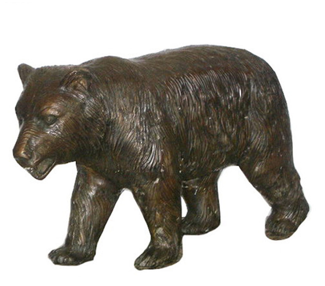 Little Bronze Bear Statue