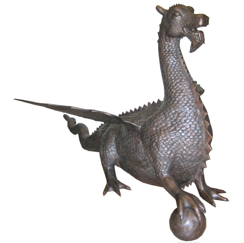 Bronze Medieval Western Dragon Statue