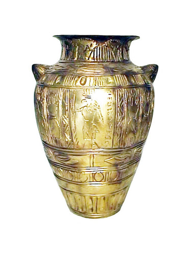 Bronze Egyptian Urn and Vase