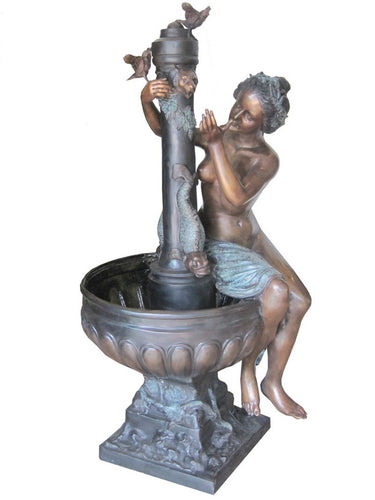 Bronze Nude Woman Fountain