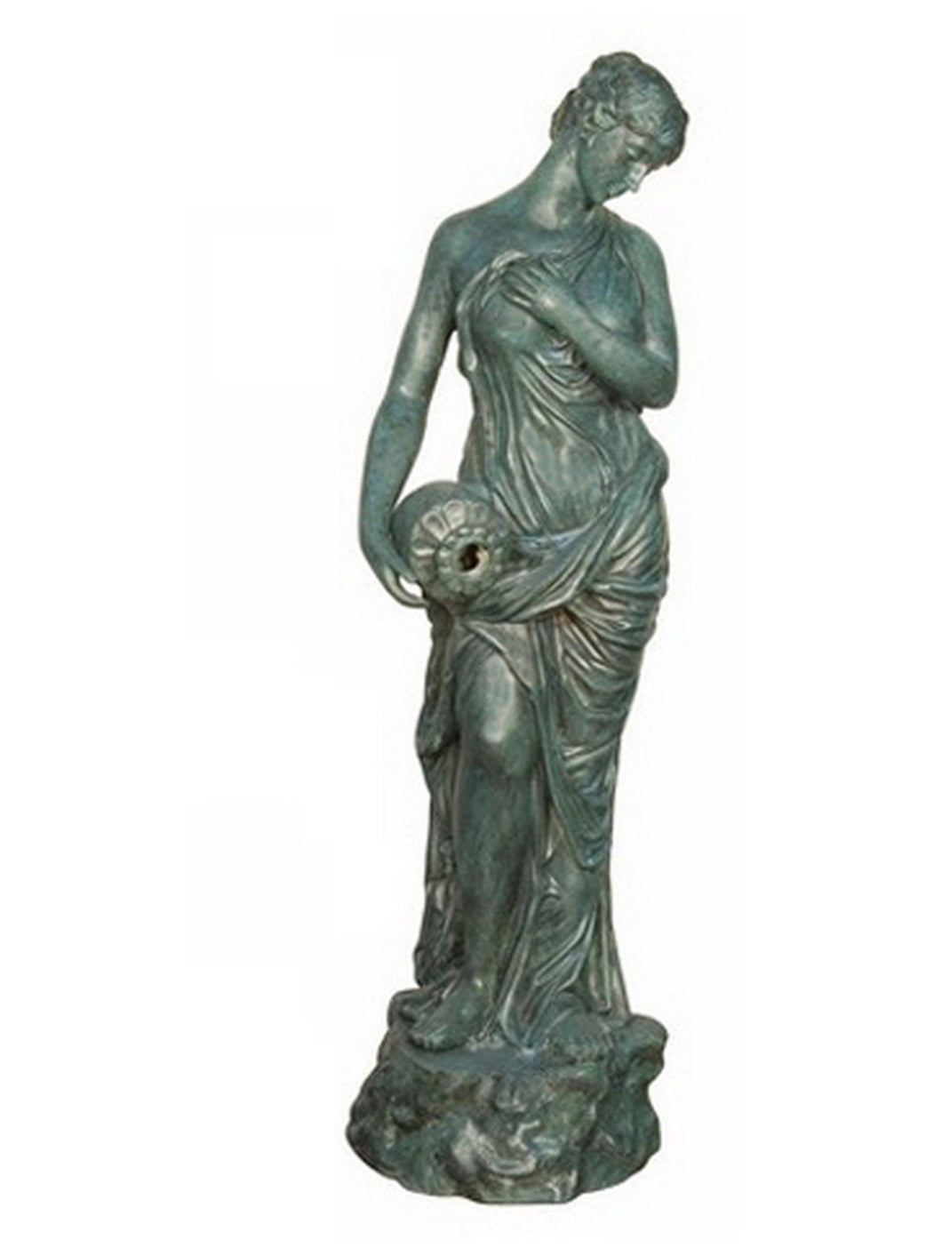 Bronze Roman Woman by the Fountain Statue - 52”H