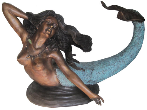 Bronze Mermaid Coffee Table Base Sculpture