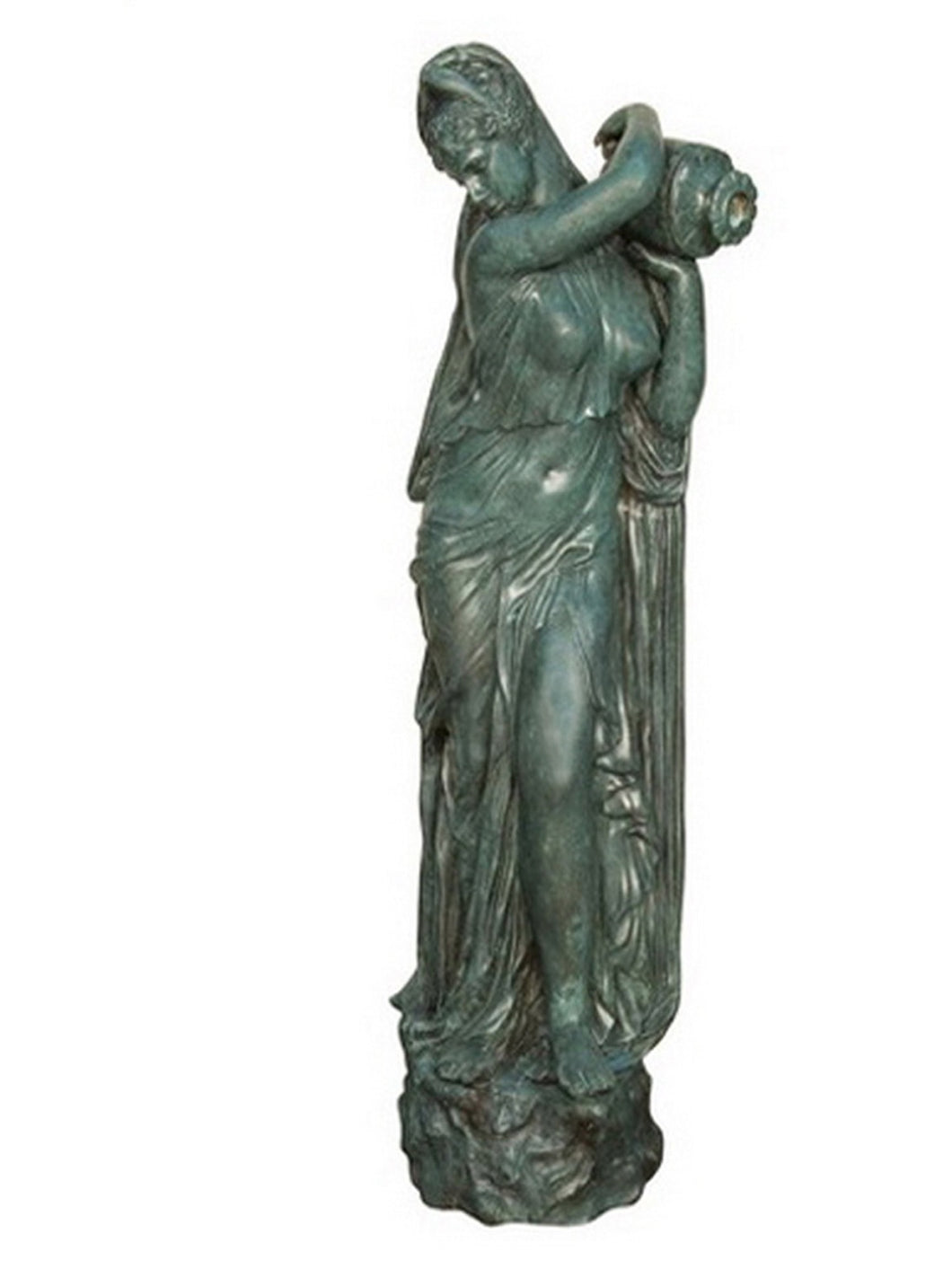 Bronze Rebecca by the Urn Fountain Statue - 51”H