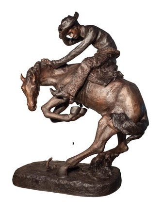 Bronze The Rattlesnake Frederic Remington Statue - 56”H