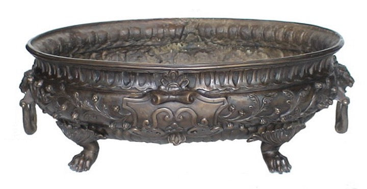 Versailles Bowl Planter with Clawed Feet - Pair