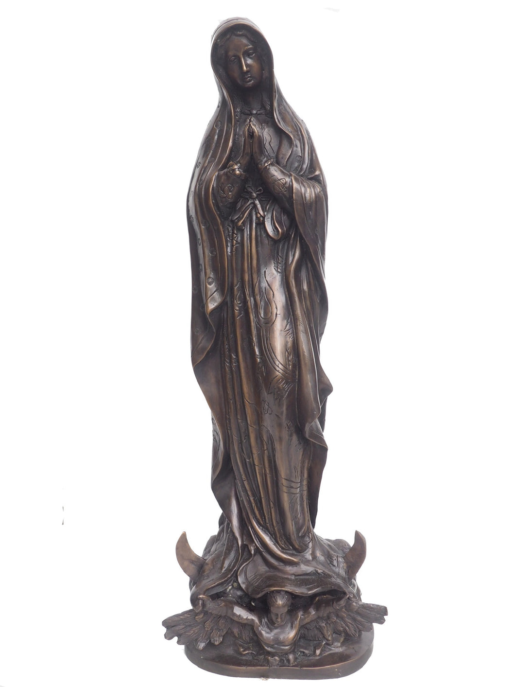 Our Lady of Guadalupe Bronze Statue - 29”H