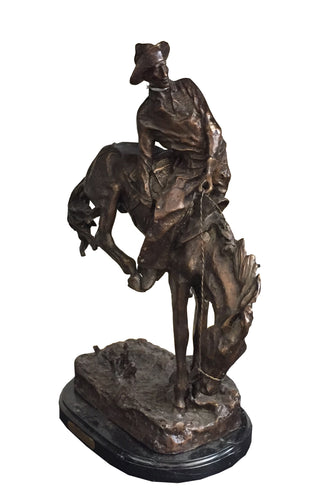 Bronze Outlaw Sculpture by Frederic Remington - 22”H