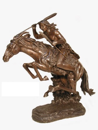 The Cheyenne Western Bronze Sculpture - 41”H