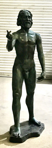 Life Size Saint John the Baptist Bronze Statue by Rodin