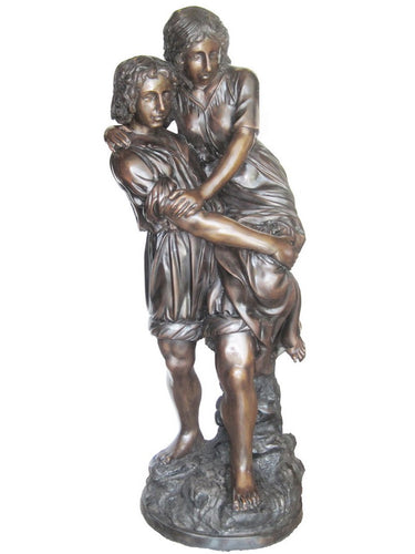 Bronze Romeo and Juliet Lover Statue - 52”H