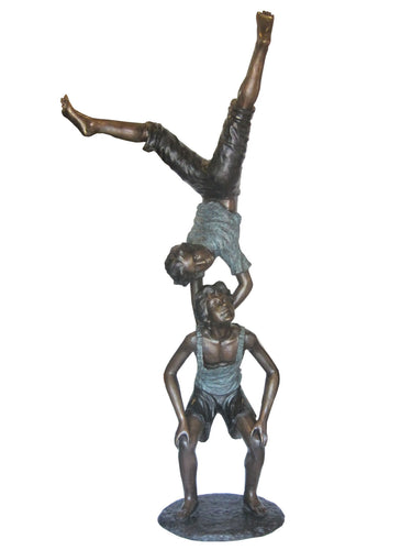 Life Size Bronze Gymnast Boy Sculpture