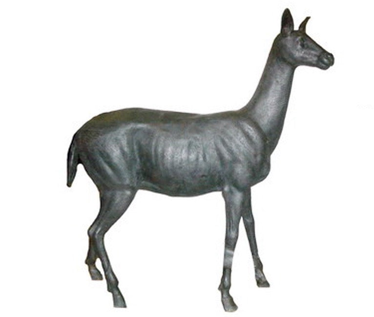 Bronze Female Deer Sculpture