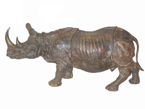 Bronze Rhinoceros Statue