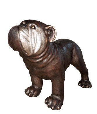 Life Size Bronze Bulldog Statue - 47”H