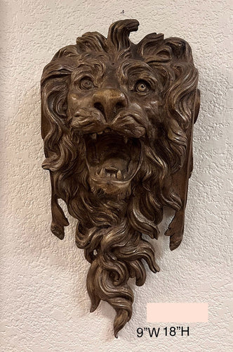 Large Bronze Lion Face Fountain Spout