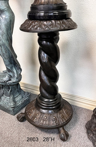 The Twist Bronze Sculpture Pedestal