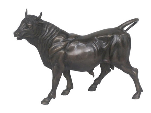 Large Bronze Bull Sculpture