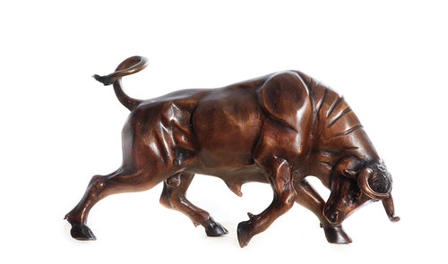 Bronze Charging Bull Sculpture