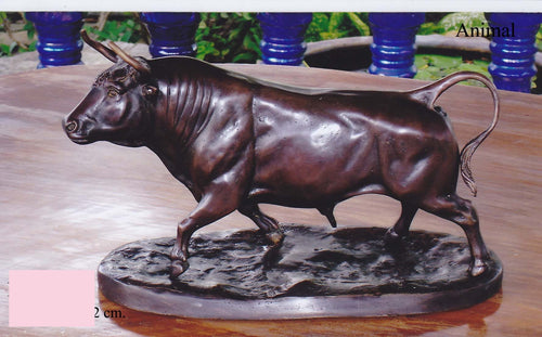 Bronze Spanish Bull Sculpture