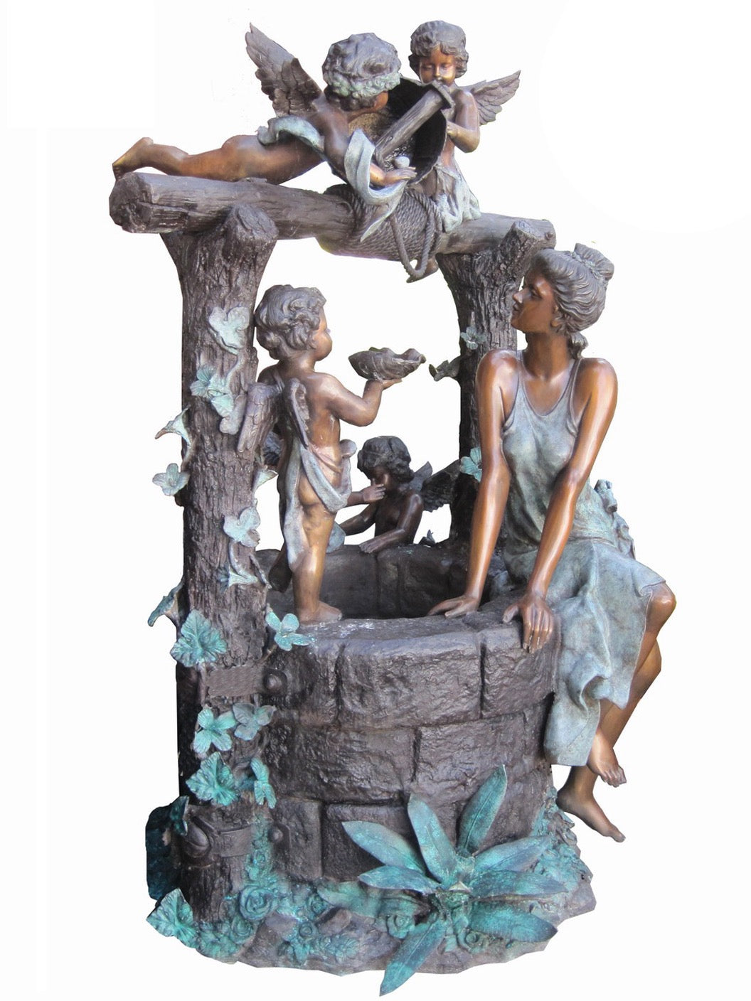 Angels and Cherubs at the Wishing Well Bronze Fountain II