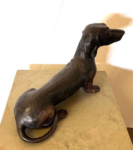 Bronze Dachshund Sculpture